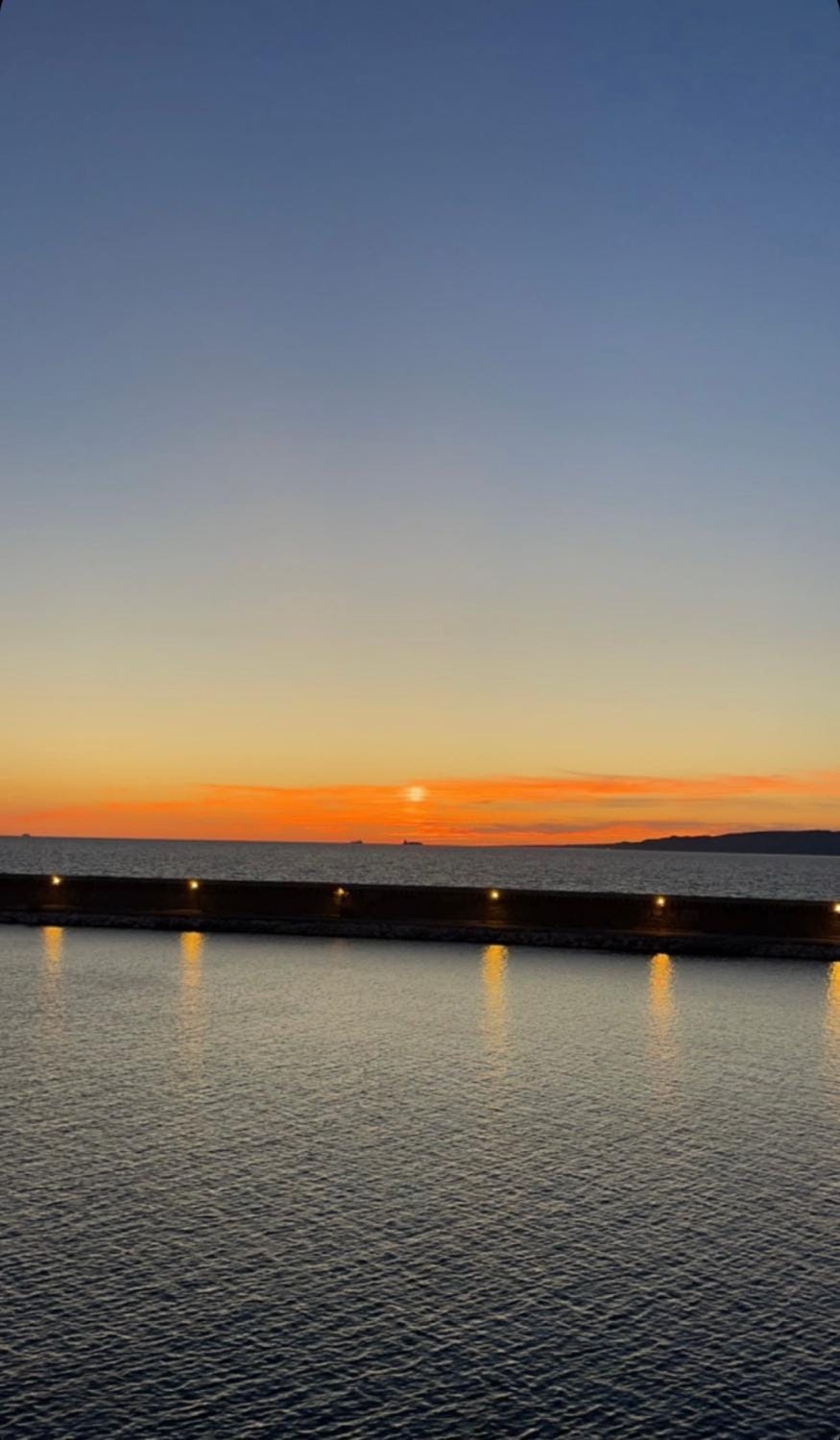 Property building, Sunset