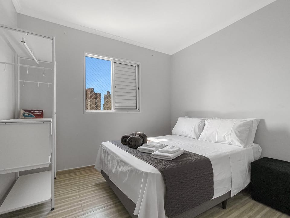 Bed, Photo of the whole room, Bedroom, towels, wardrobe