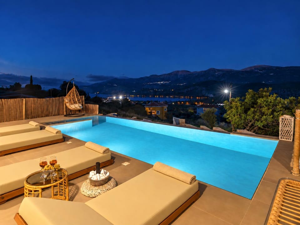 Night, Swimming pool