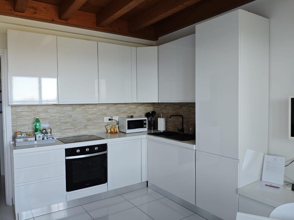 Kitchen or kitchenette, dishwasher, oven, stove