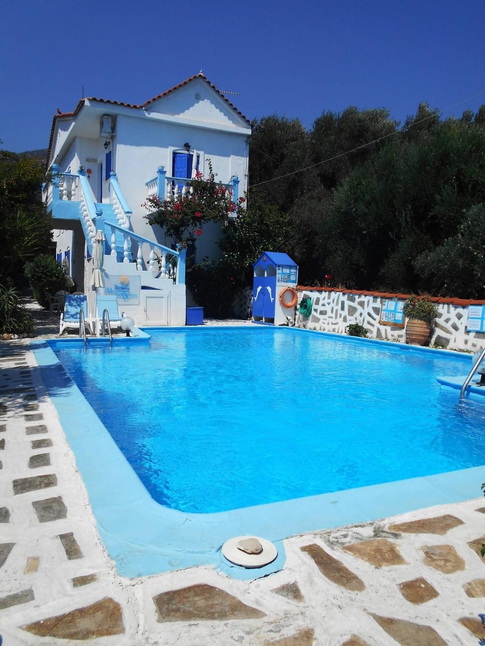 Swimming pool, furniture