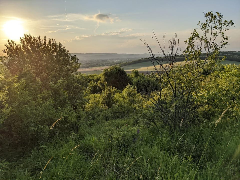 Nearby landmark, Natural landscape, Sunset