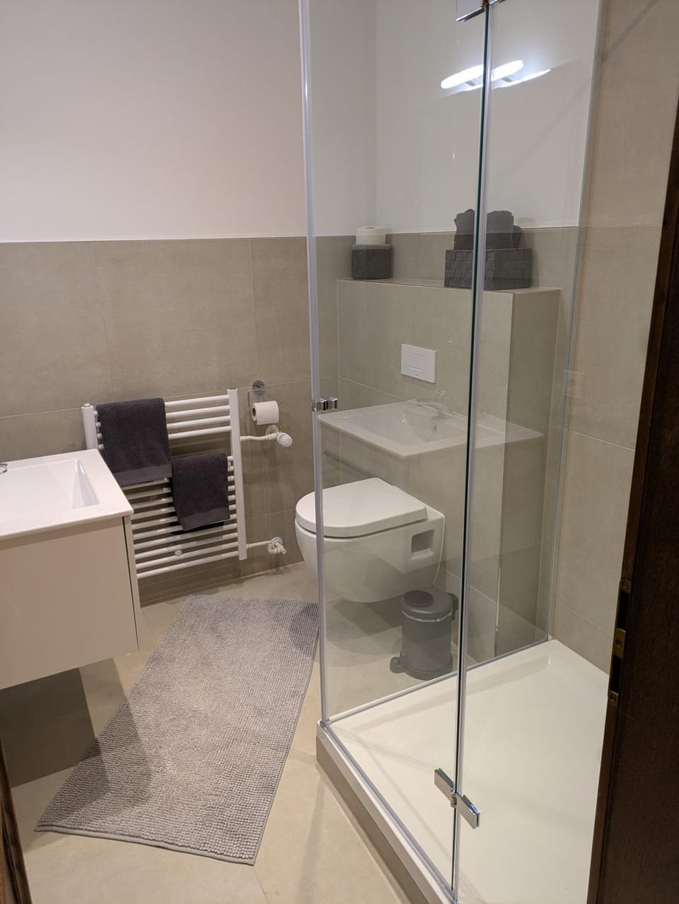 Shower, Toilet, Bathroom, towels