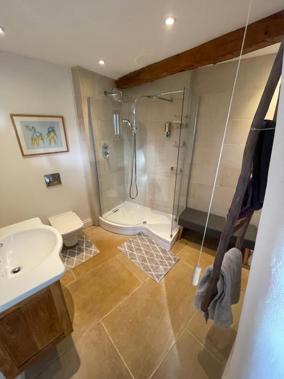 Shower, Toilet, Bathroom, towels