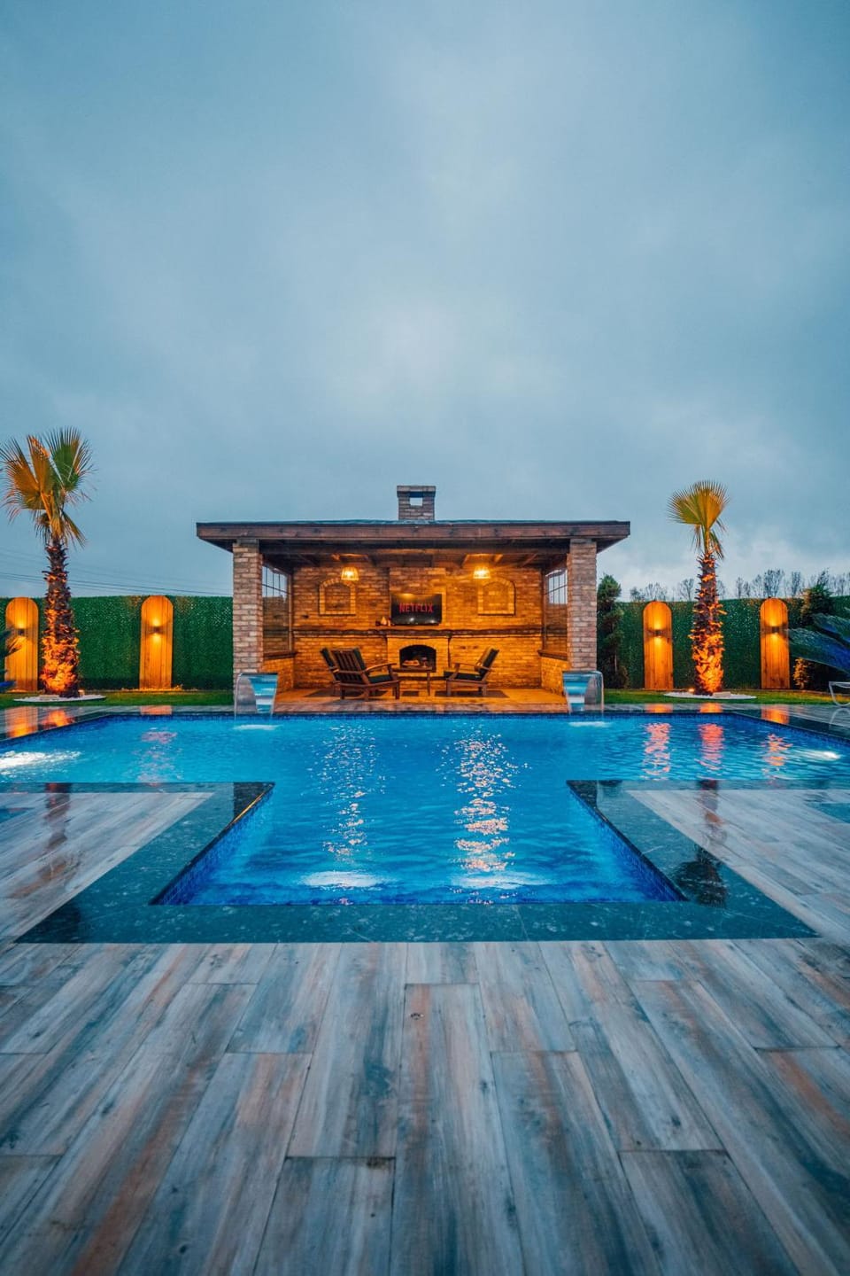Sakarya Sapanca Uzunkum da 3 oda1 salon Ultra Lüx - Özel Havuzlu-Muhafazakar-Jakuzili-Şömineli-Kış Bahçeli 7 Kişilik Lüx Bungalov BNG-1001 House in Turkey