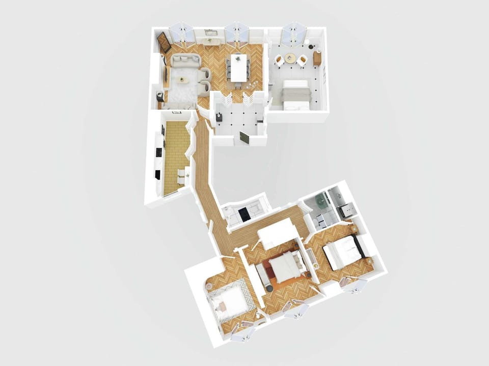 Exceptional Eiffel Tower Gem 4BED 8P in Trocadero Apartment in Paris