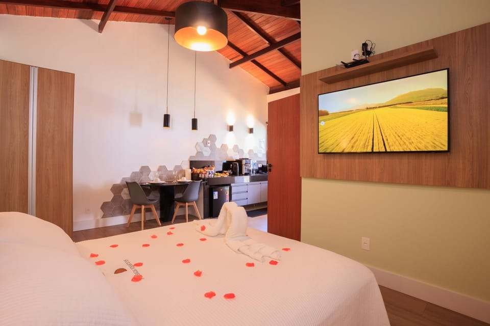 Bed, TV and multimedia, Photo of the whole room, Bedroom
