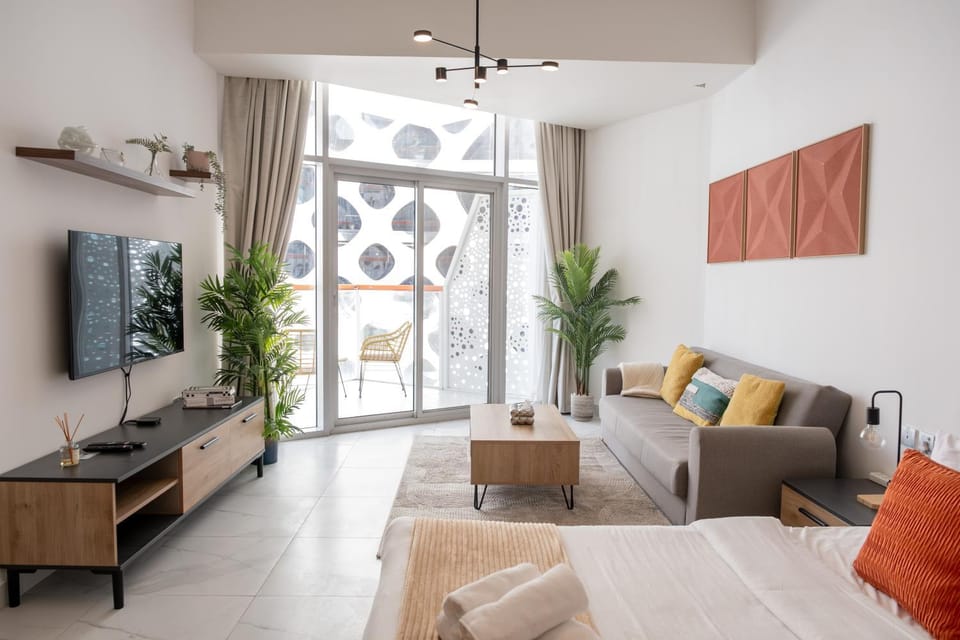 Bed, TV and multimedia, Balcony/Terrace, Living room