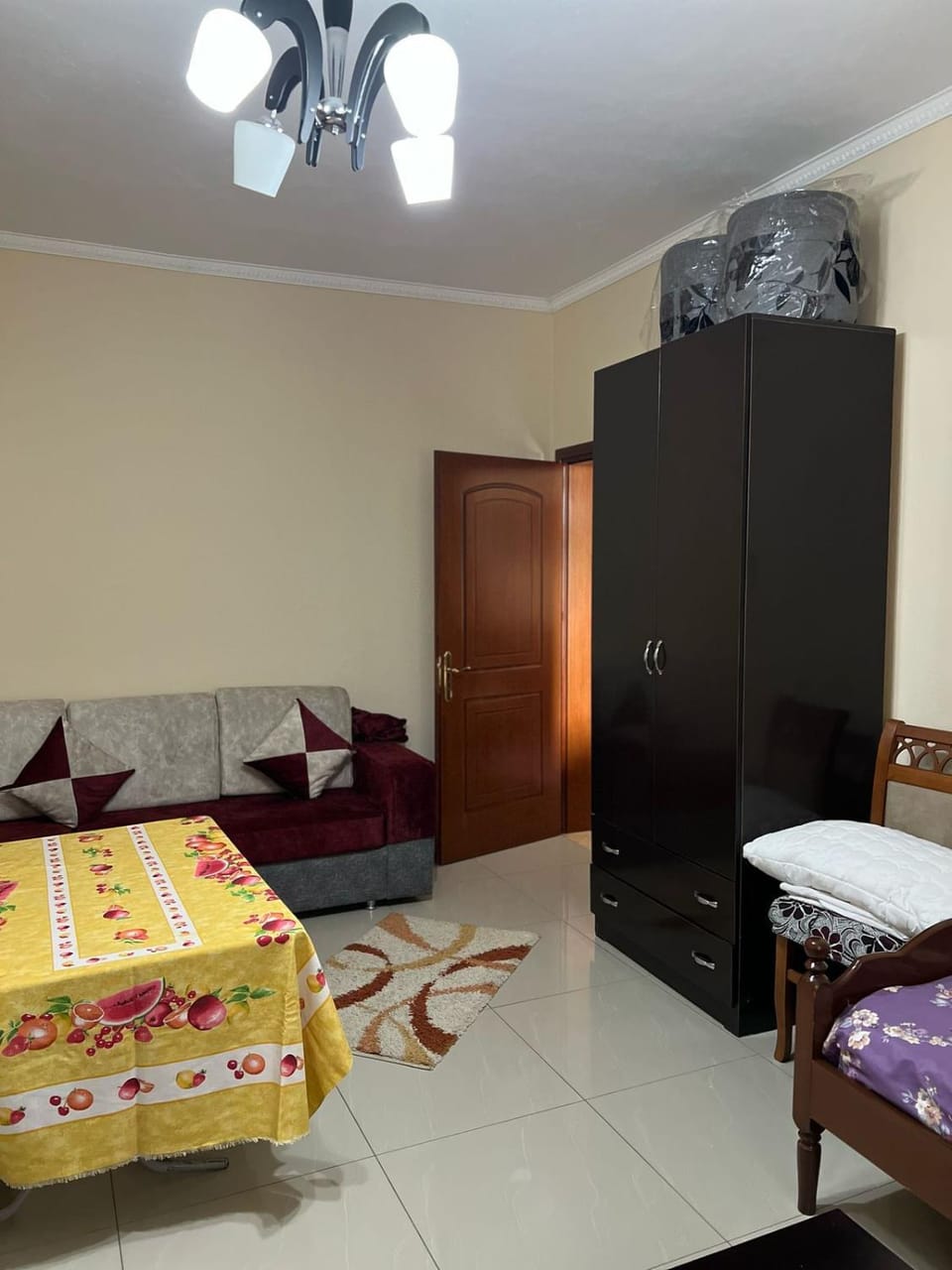 Bed, Bedroom, wardrobe, air conditioner