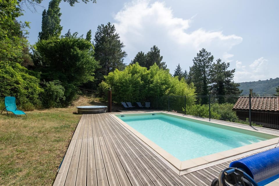 Property building, Living room, Swimming pool