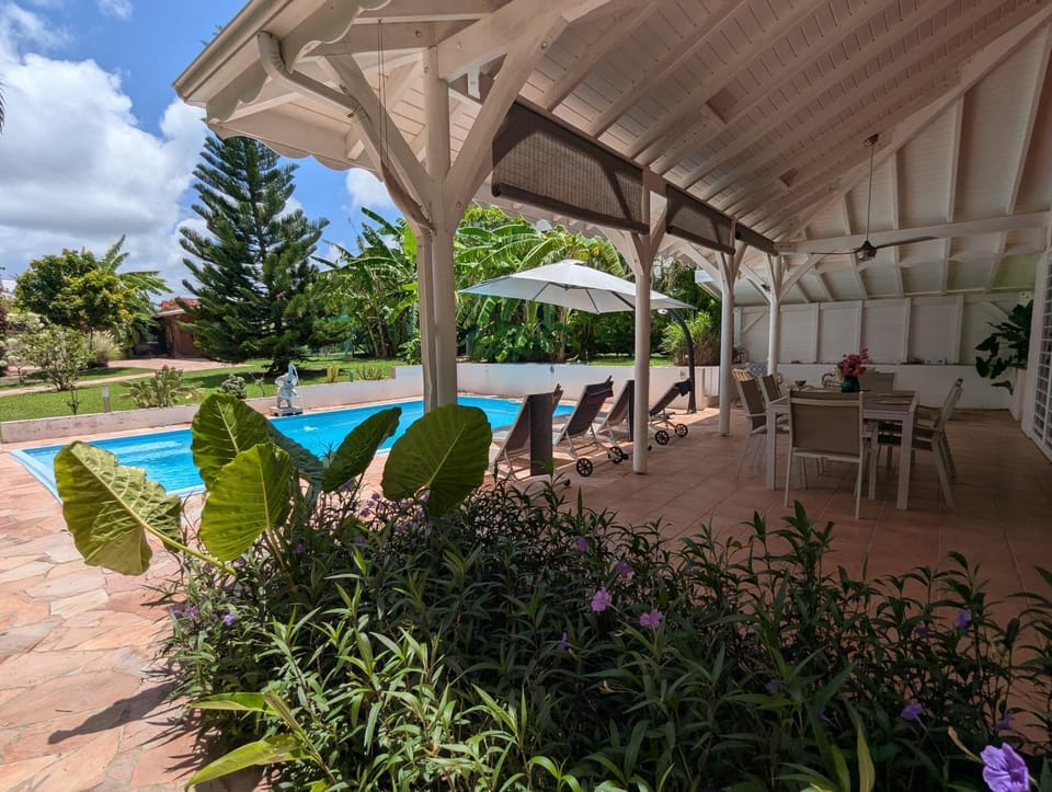 Patio, Pool view