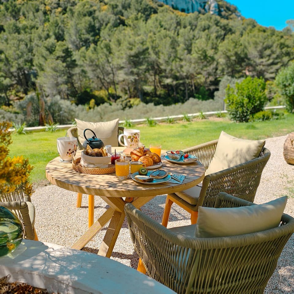 Natural landscape, Balcony/Terrace, Garden view, Breakfast, Breakfast