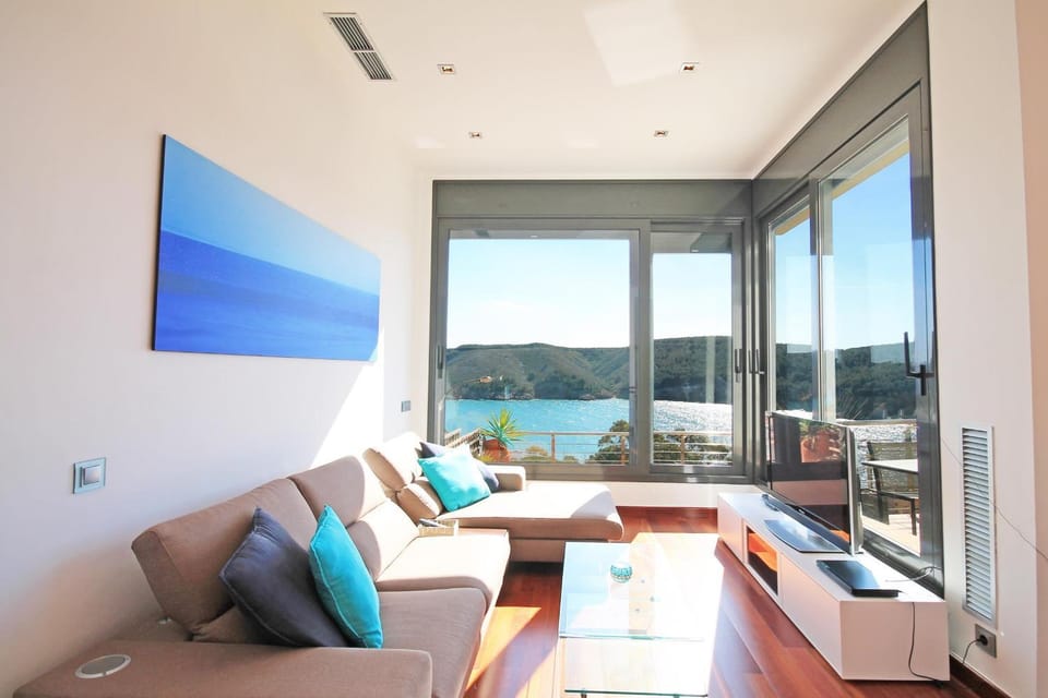 Living room, Seating area, Mountain view, Sea view
