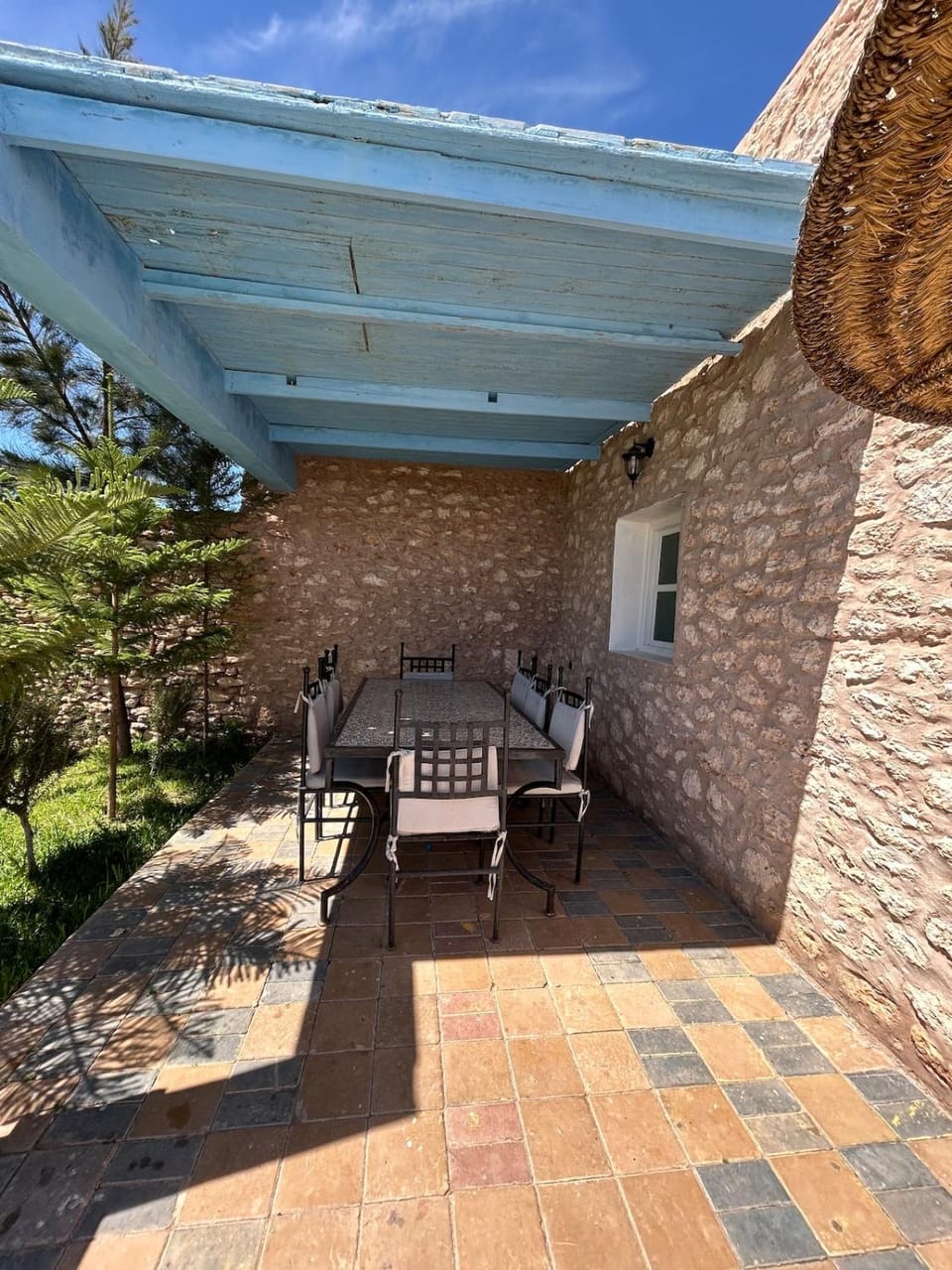 Property building, Patio, Spring, Day, View (from property/room), Balcony/Terrace, Dining area