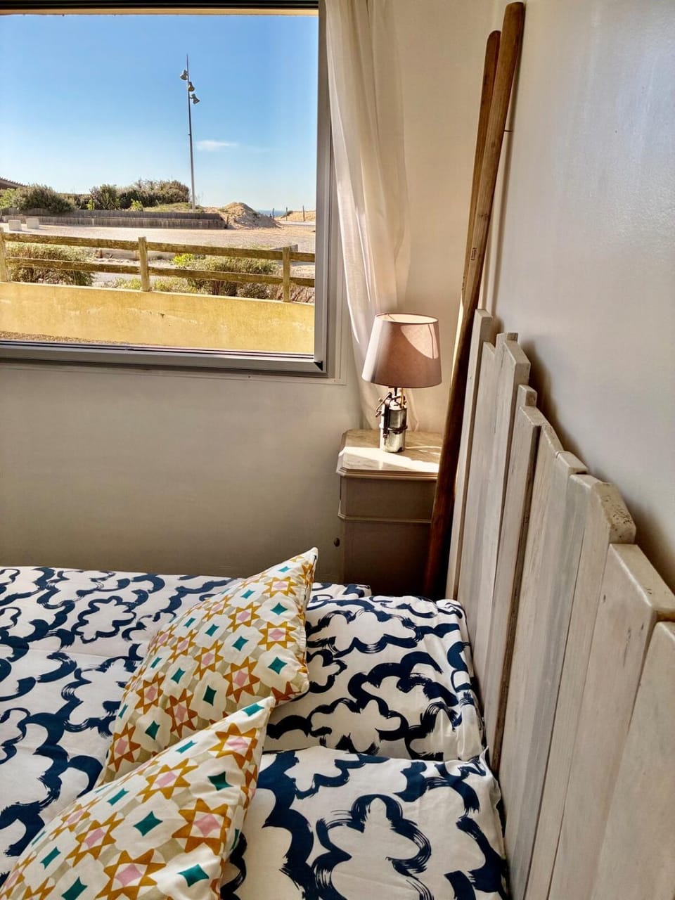 Bed, Natural landscape, Bedroom, Sea view, Sea view