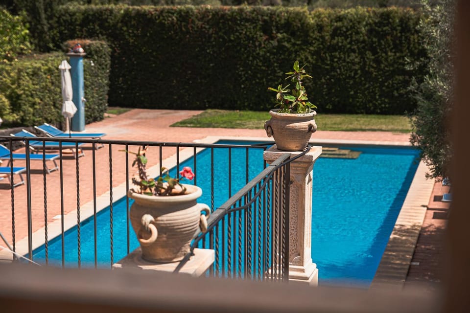 Pool view, sunbed