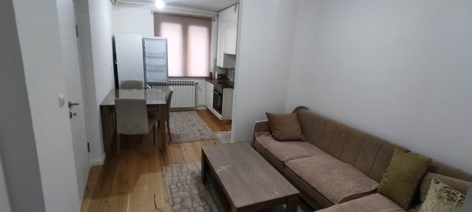Kitchen or kitchenette, Living room, Seating area