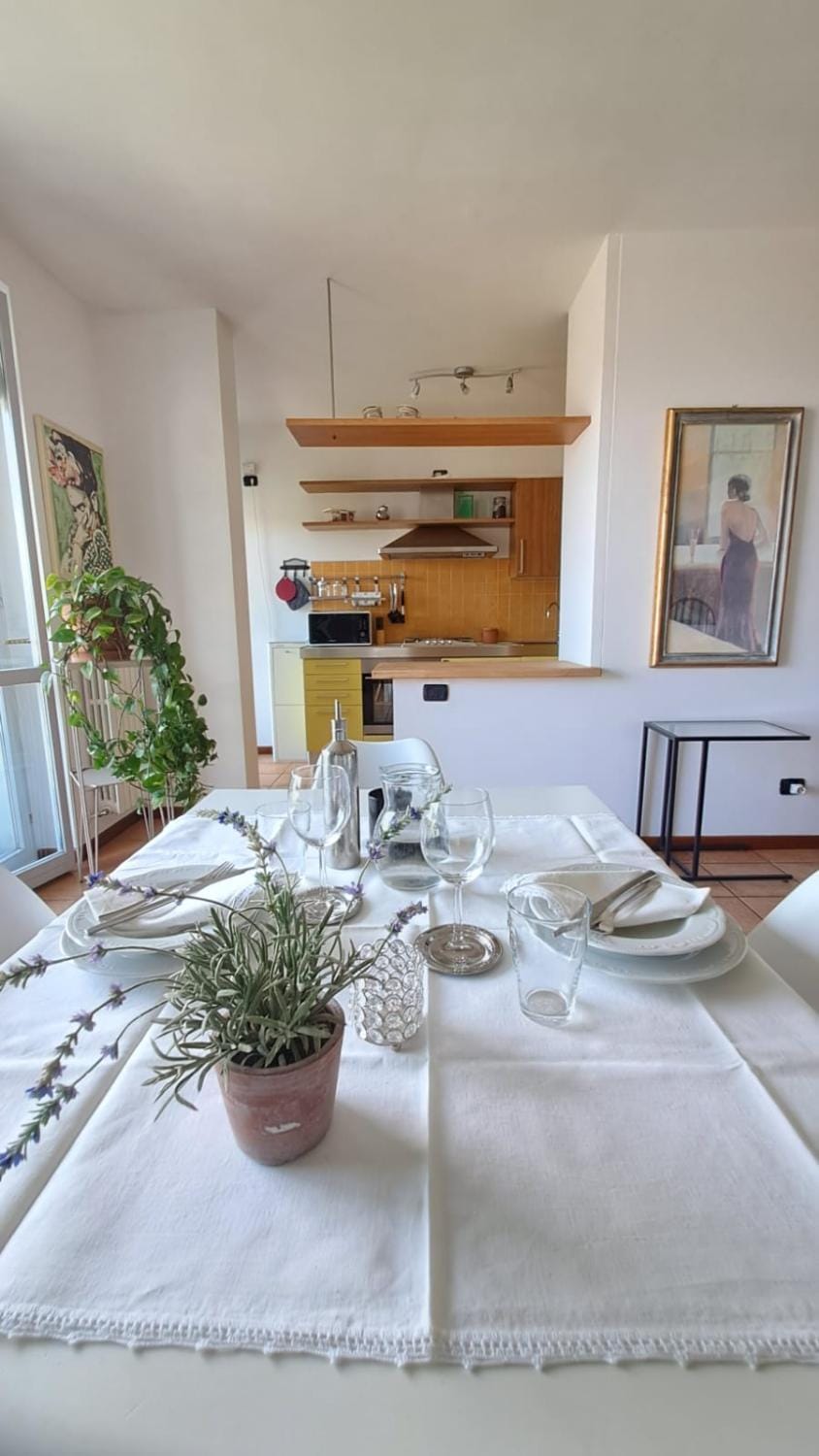 Living room, kitchen