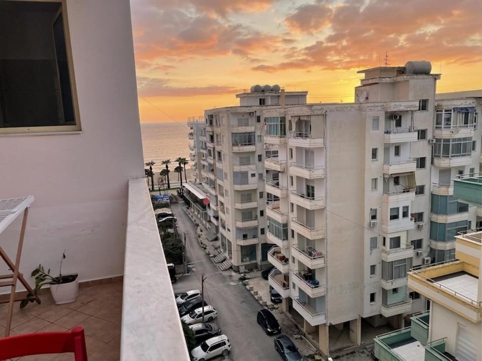 Property building, Balcony/Terrace, Sunset