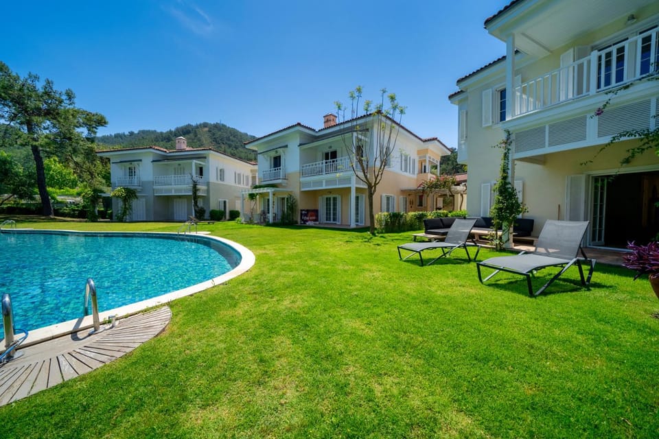 Natural landscape, Garden, Pool view, sunbed