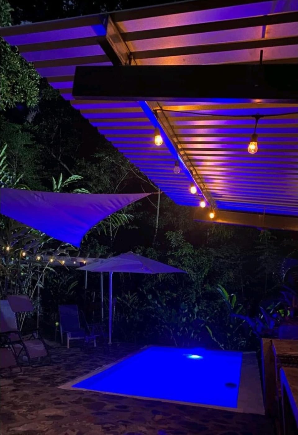 Night, Swimming pool