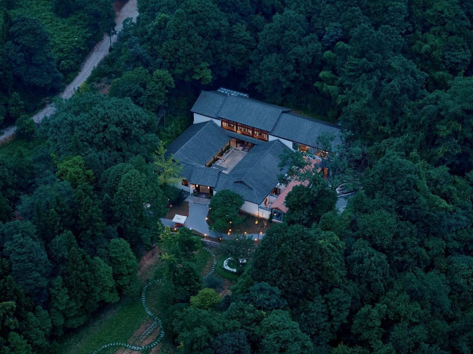 Property building, Natural landscape, Bird's eye view