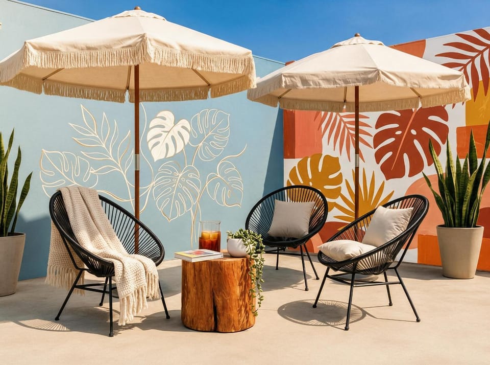 Patio, Day, Seating area, sunbed