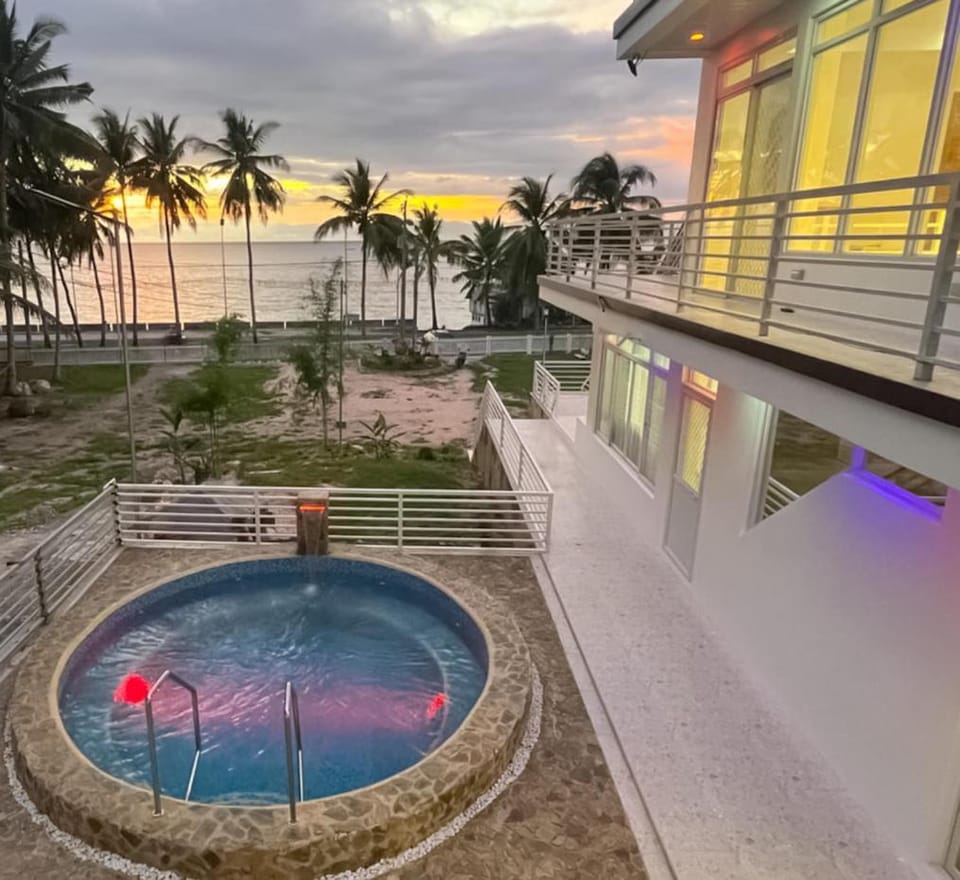Property building, Pool view, Sea view, Sunset