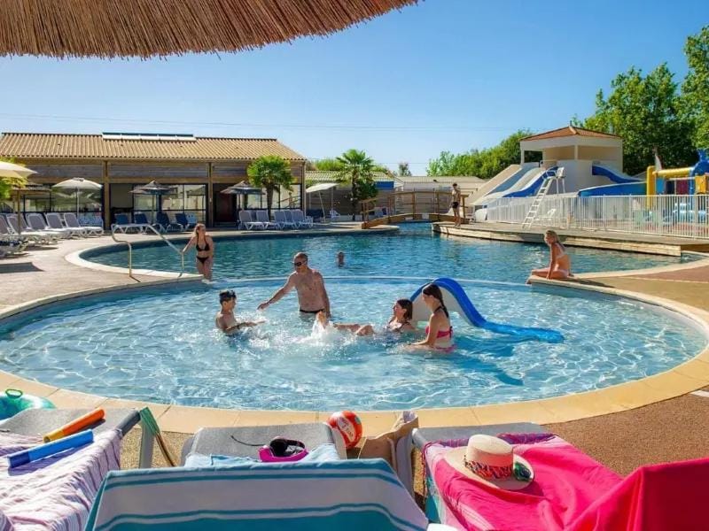 People, Swimming pool, children, sunbed