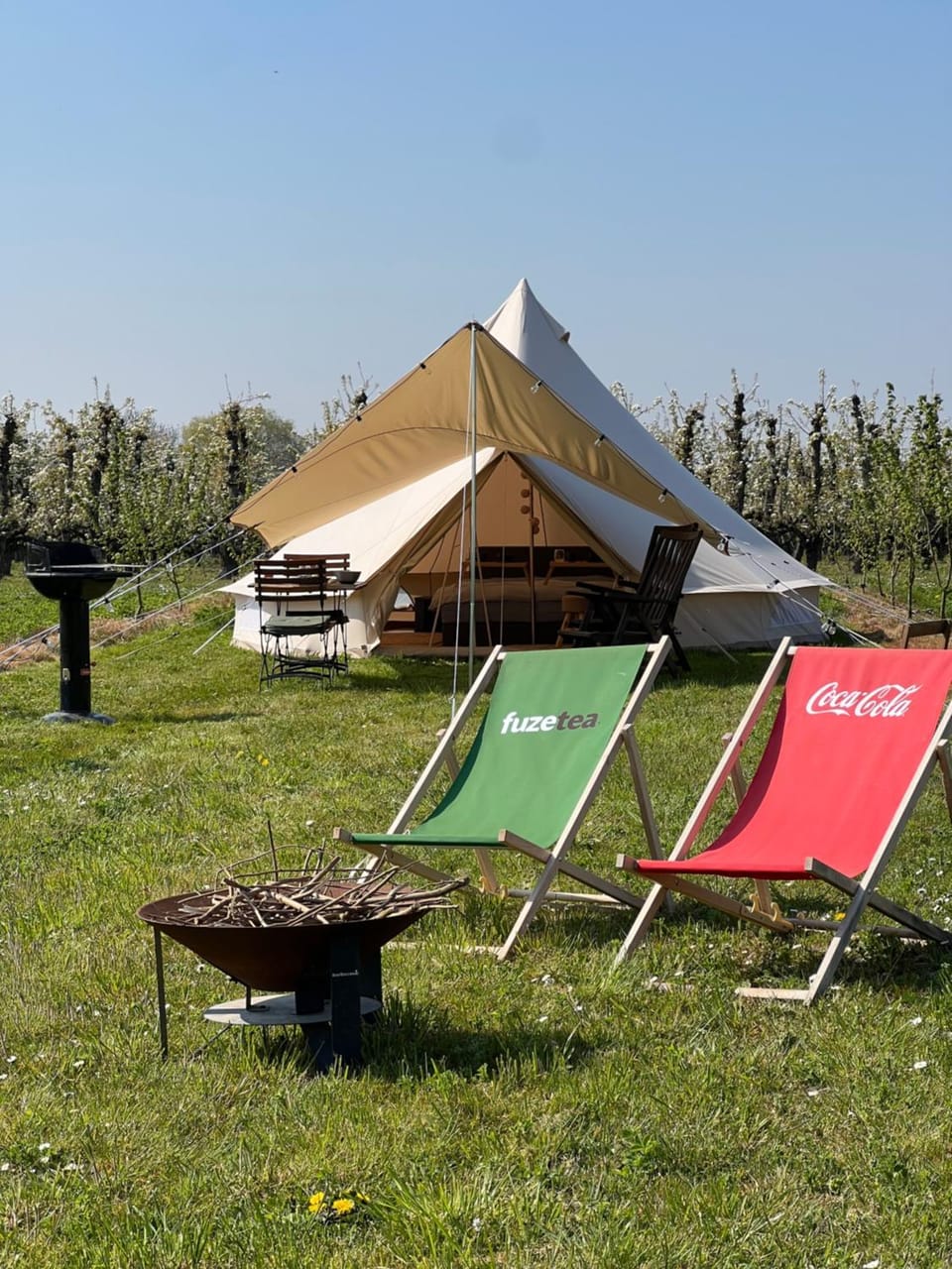 Glamping Verger de la Marsale Luxury tent in Wallonia, Belgium