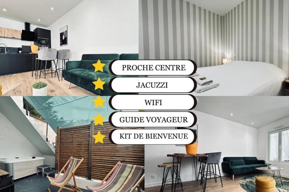 1 lenoir cocon romantique avec jacuzzi au centre Apartment in Reims
