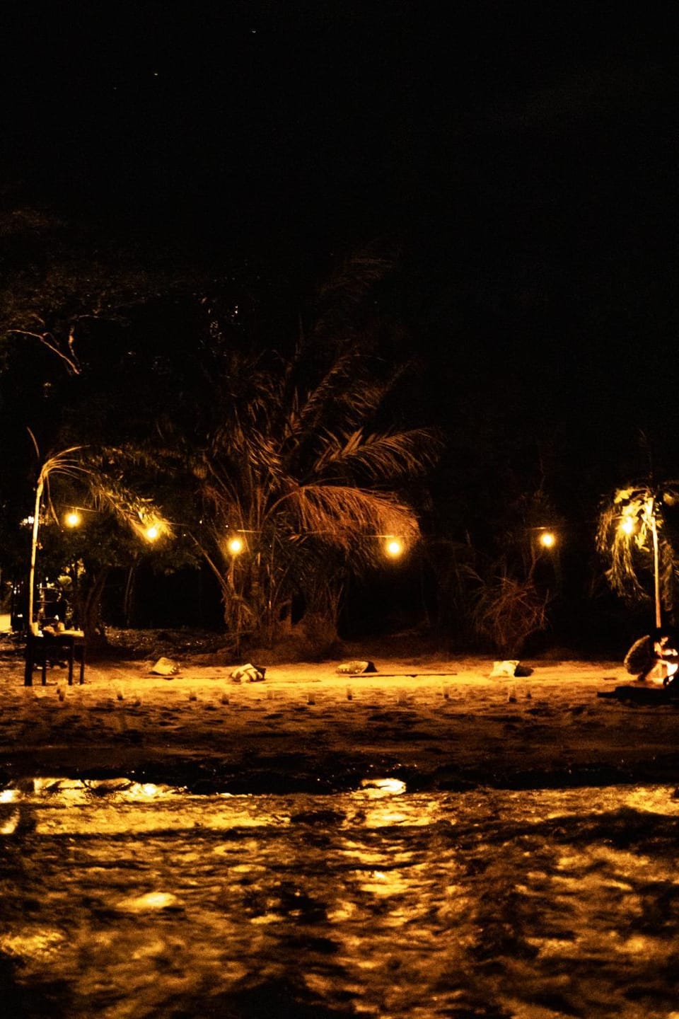 Night, Natural landscape, Beach, Sea view