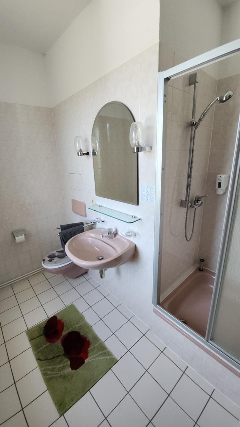 Shower, Toilet, Bathroom, towels