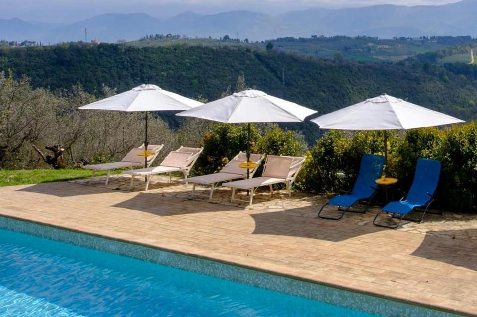 Day, Mountain view, Swimming pool, sunbed