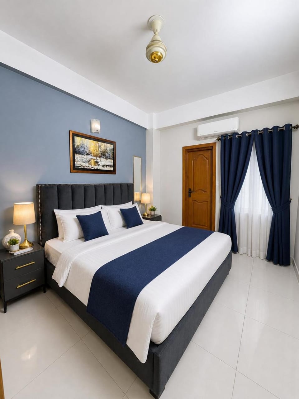 Bed, Photo of the whole room, Bedroom, wardrobe