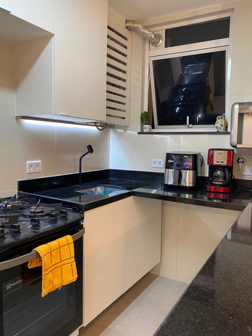 Coffee/tea facilities, Kitchen or kitchenette, stove