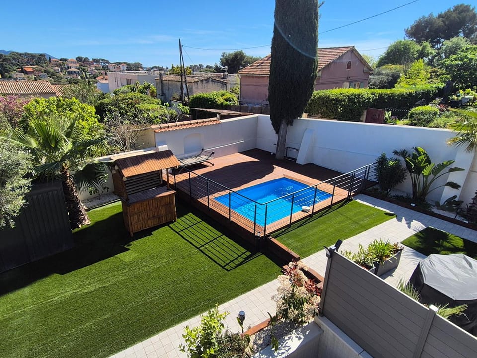 Patio, Garden, Garden view, Pool view, Swimming pool, sunbed