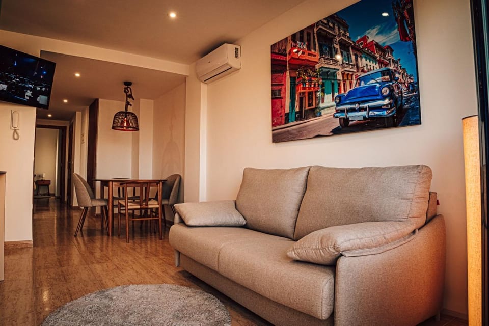 Living room, air conditioner
