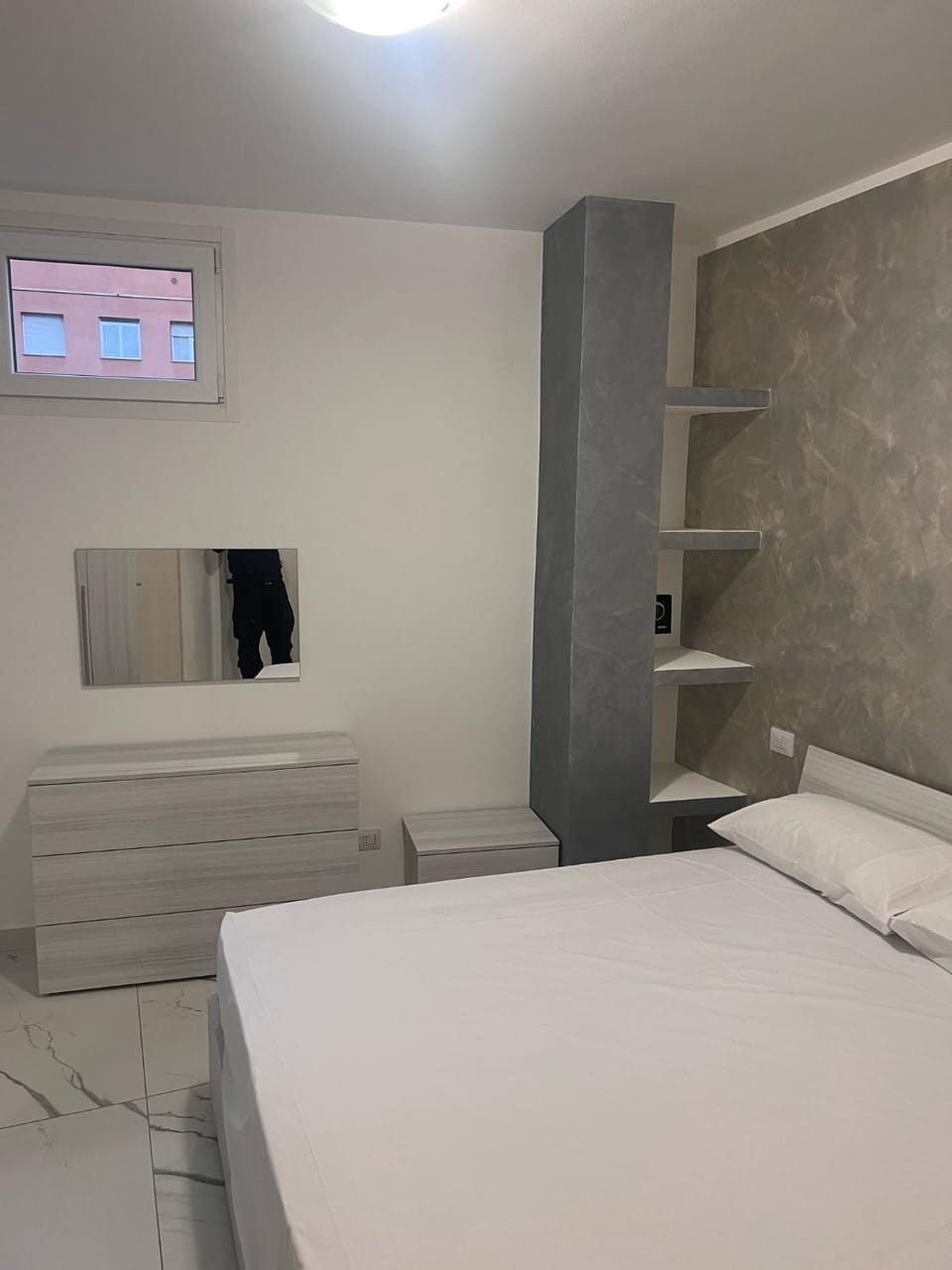 Bed, Photo of the whole room, Bedroom, hair dresser, wardrobe