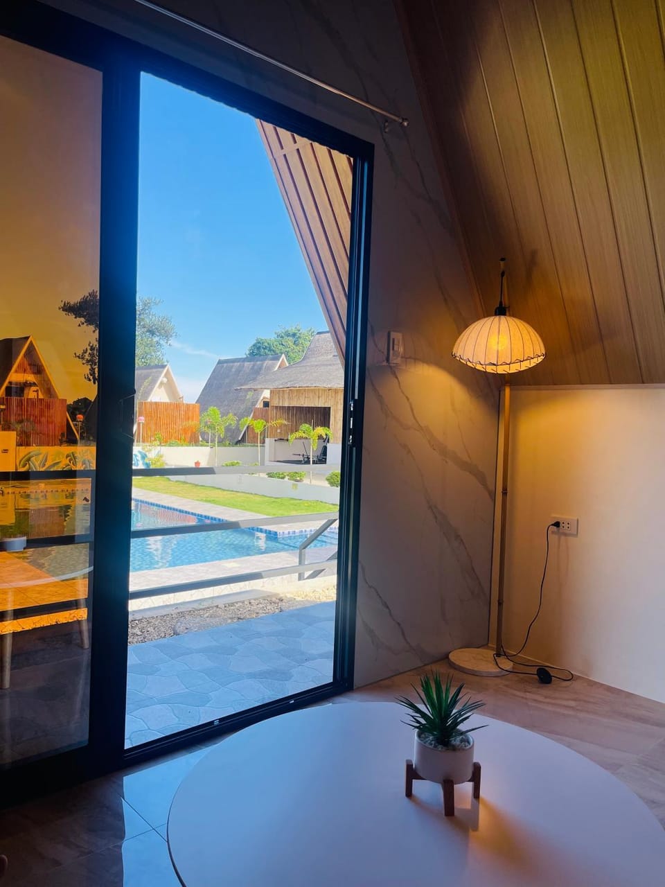 Bedroom, Pool view, Swimming pool