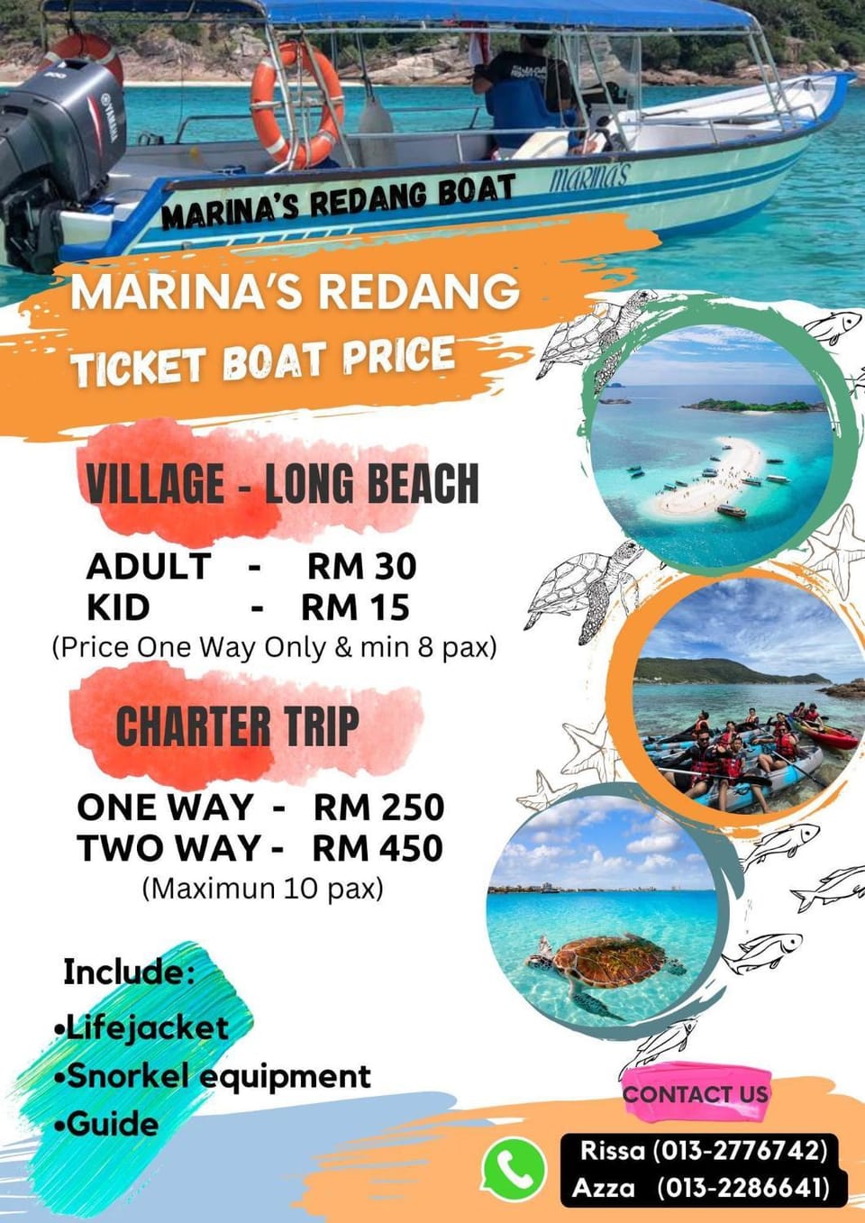 Marina's Redang Boat Docked boat in Terengganu, Malaysia