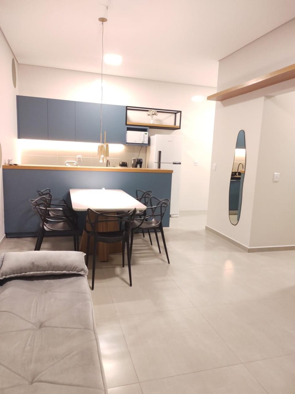 Kitchen or kitchenette, Living room, Dining area