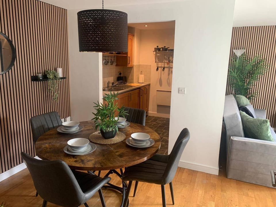 Kitchen or kitchenette, Living room, Dining area