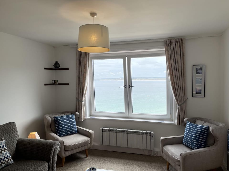 Property building, Living room, Sea view