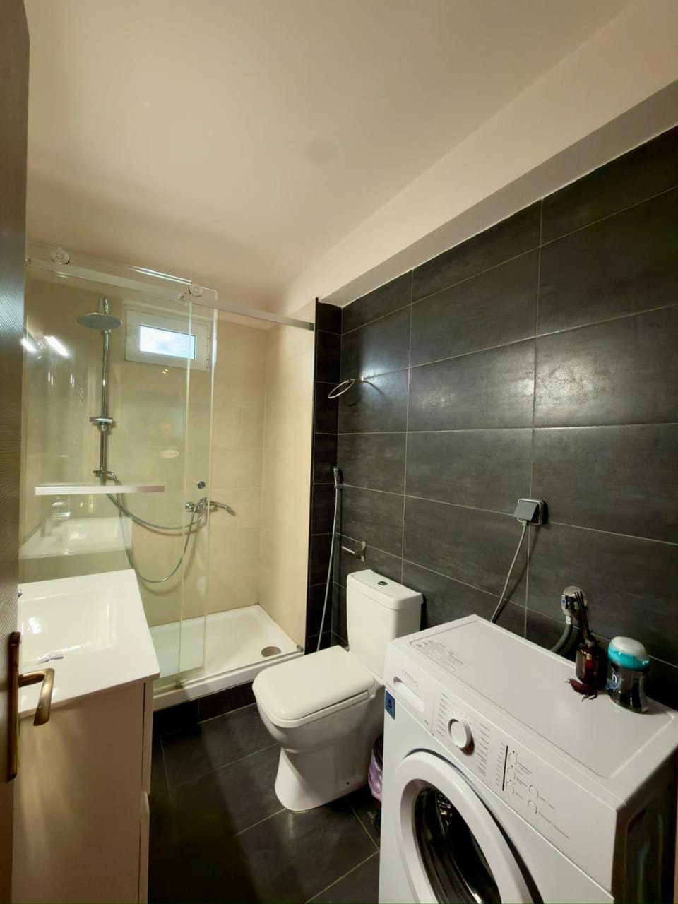 Toilet, Bathroom, washing machine