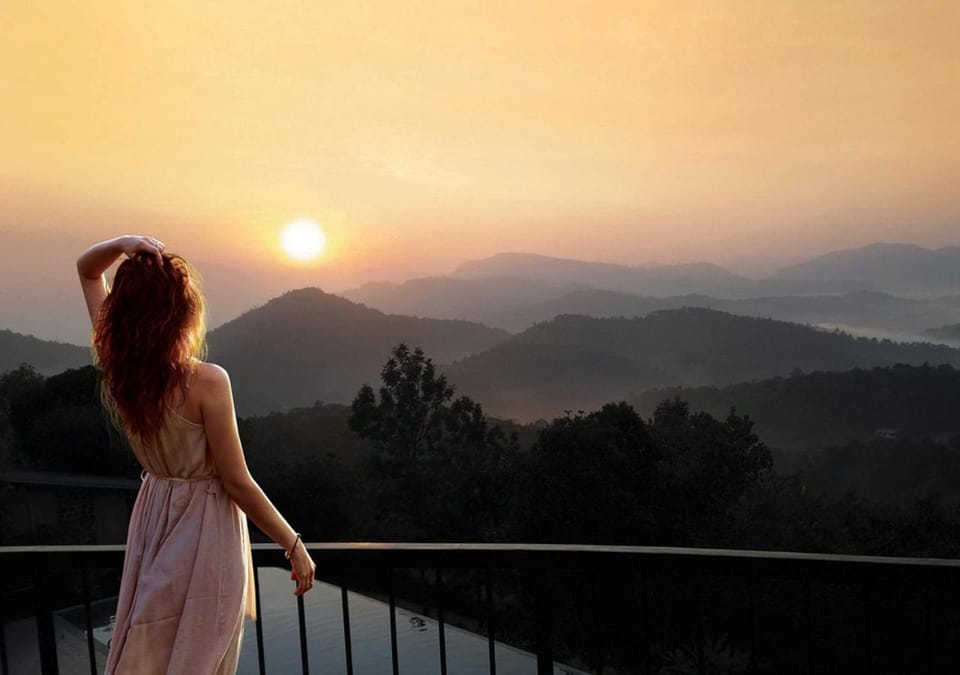Balcony/Terrace, Mountain view, Sunrise