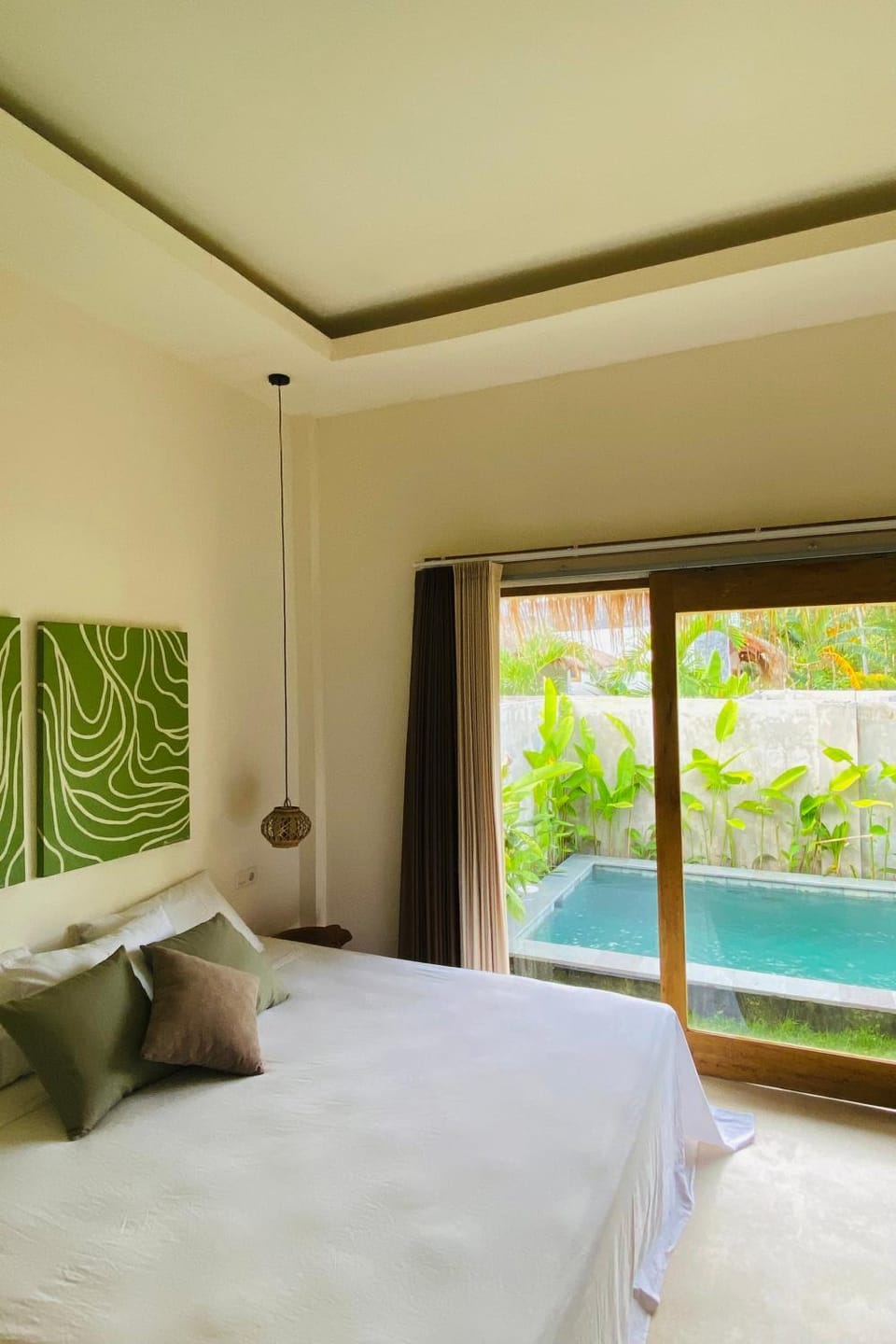 Bed, Garden, Photo of the whole room, Bedroom, Garden view, Pool view, Swimming pool