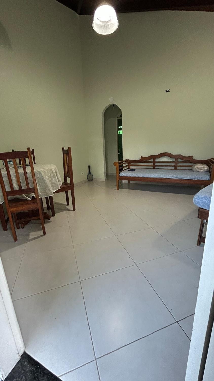 Bed, Living room, Seating area