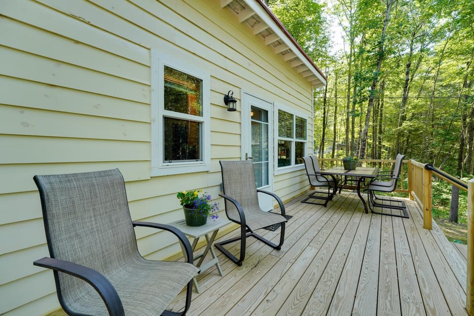 Private Dock & Deck: Tranquil Dam Pond Cottage! House in Augusta