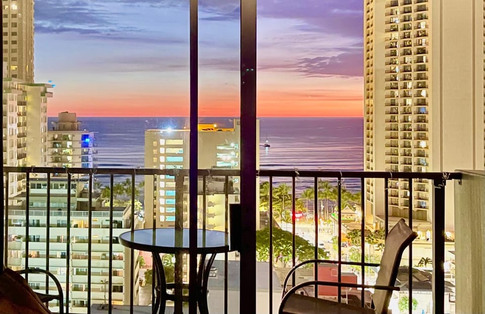 Natural landscape, Balcony/Terrace, Sea view, Sunset